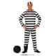 COSTUME PRISONNIER NOIR ET BLANC T.L (52-54)