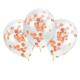 BALLONS CONFETTI ROSE GOLD X3