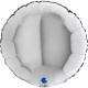 BALLON ALU ROND ARGENT 9" 23CM