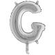 BALLON ALU LETTRE G ARGENT 14"36CM