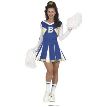 COSTUME CHEERLEADER BLEU T.M