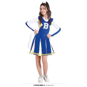 COSTUME CHEERLEADER BLEU ADO T.14-16 ANS