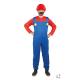 COSTUME PLOMBIER ROUGE ET BLEU T.S/M