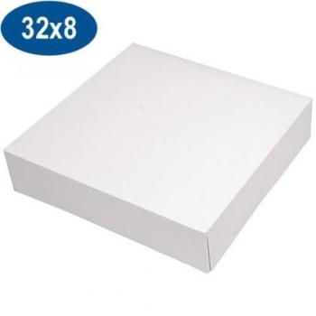 BOITE A GATEAU 32X8 BLANCHE X50