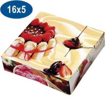 BOITE A GATEAU DECOREE 16X5 X50