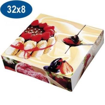 BOITE A GATEAU DECOREE 32X8 X50
