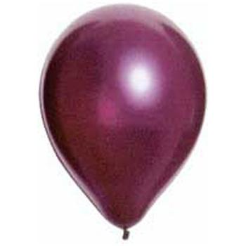 10 BALLONS METAL BORDEAUX