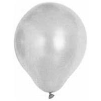 10 BALLONS METAL GRIS