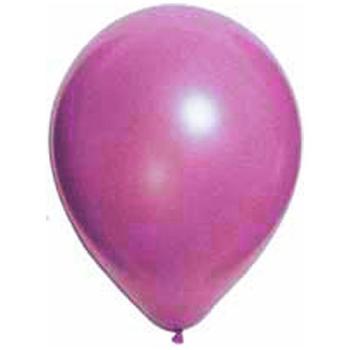 10 BALLONS METAL FUSCHIA