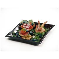 ASSIETTE CARRE X25 - NOIR - 21cm