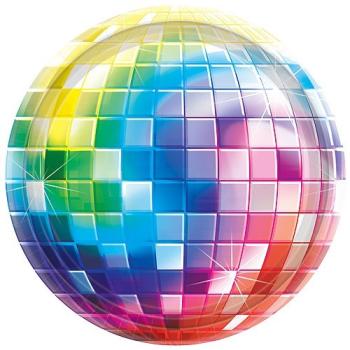 ASSIETTE DISCO FEVER 26.6CM X8