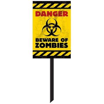 PANNEAU DANGER ZOMBIE