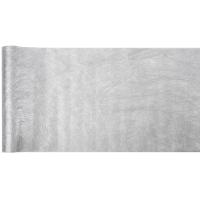 CHEMIN DE TABLE BRILLANCE ARGENT 0,3X10 M