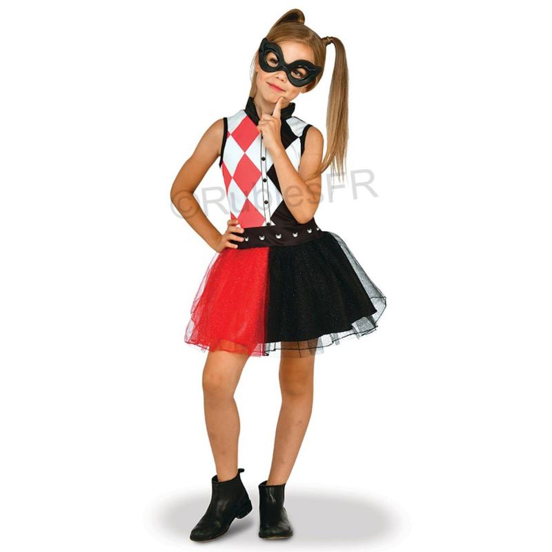 DEGUISEMENT FILLE SUPER HEROINE GIRL TAILLE 5-6 ANS