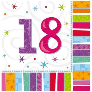 SERVIETTE ANNIVERSAIRE