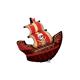 BALLON ALU FORME BATEAU PIRATE 40" 102cm