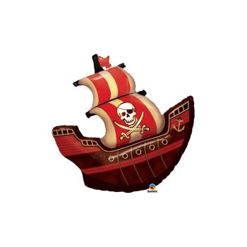 BALLON ALU FORME BATEAU PIRATE 40" 102cm