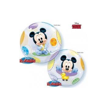 BALLON BUBBLE DISNEY BABY MICKEY 22" 56cm