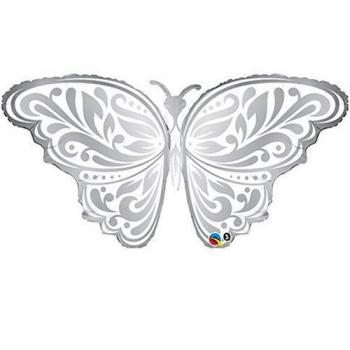 BALLON ALU FORME PAPILLON 44" 112cm