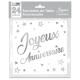 SERVIETTES ANNIVERSAIRE ARGENT METALLISEES X24