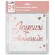 SERVIETTES ANNIVERSAIRE ROSE GOLD METALLISEES X24