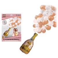 KIT BALLONS FESTIF ROSE GOLD (ballon bouteille+54ballons)