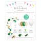 KIT TROPICAL 108 BALLONS + 10 FEUILLES