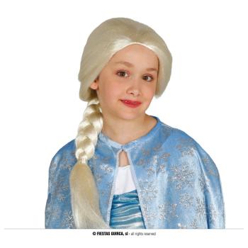 PERRUQUE PRINCESSE DES GLACES BLONDE ENFANT