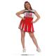 COSTUME CHEERLEADER ROUGE T.XL