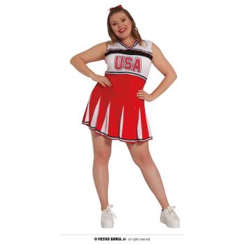 COSTUME CHEERLEADER ROUGE T.XL