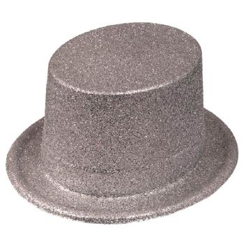 Chapeau haut de forme paillette argent - Chapeaux / Casques -  Décoration-Fête