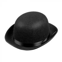 CHAPEAU MELON FEUTRE ENFANT NOIR