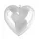 COEUR TRANSPARENT 6CM (pour dragées) X6