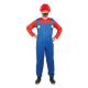 COSTUME PLOMBIER ROUGE ET BLEU T.L/XL
