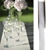RUBAN DENTELLE BLANCHE AUTOCOLLANT 1,8 cm x3 M
