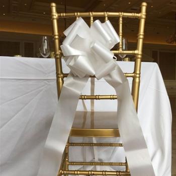 NOEUD A TIRER GEANT BLANC 35CM