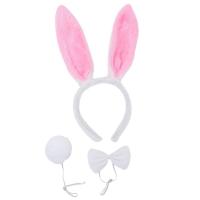 DEGUISEMENT SET BUNNY(DIADEME NOEUD PAP QUEUE)