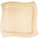ASSIETTE VAGUE BOIS 22,5X22,5CM X10