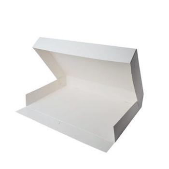 BOITE DE TRANSPORT 42X29X6CM BLANC X1