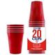 GOBELET ROUGE REUTILISABLE 53CL (X20)