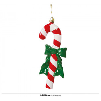 SUSPENSION SUCRE D'ORGE DE NOEL 18CM