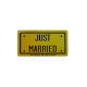 CUTOUT 22X42CM JUST MARRIED/VLM