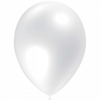 BALLON STD LATEX 12"30CM BLANC X100