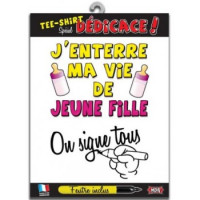 TEE SHIRT ENT VIE JEUNE FILLE H/F+STYLO